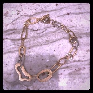 Madewell silver and gold toggle necklace